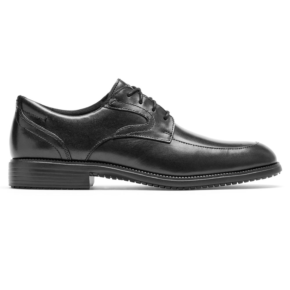 Pantofi Oxford Barbati Rockport Total Motion Dressport Apron Toe Negrii - Romania 7160-QJWCH